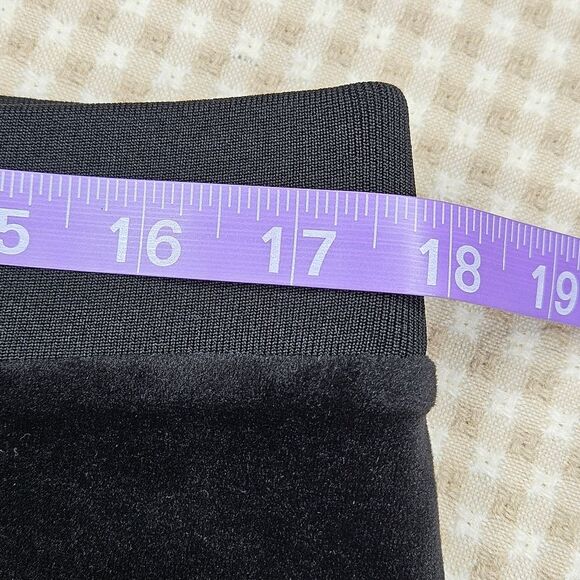 Juicy Couture Black Velour Bright Rhinestone Juicy Pull On Elastic Waist Pants - Picture 8 of 11